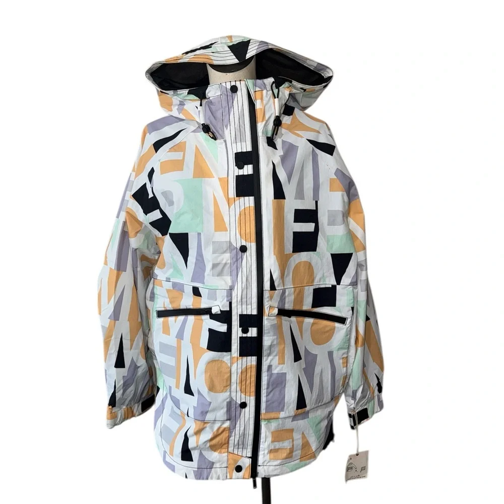 NWT Free People Movement Singin’ In The Rain Printed Packable Jacket